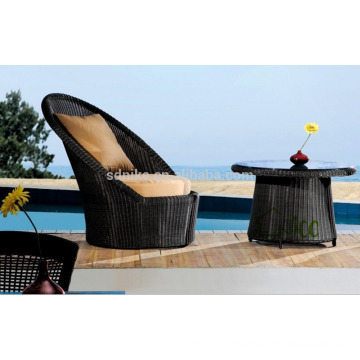 SL-(41) outdoor furniture rattan high back round sofa chair